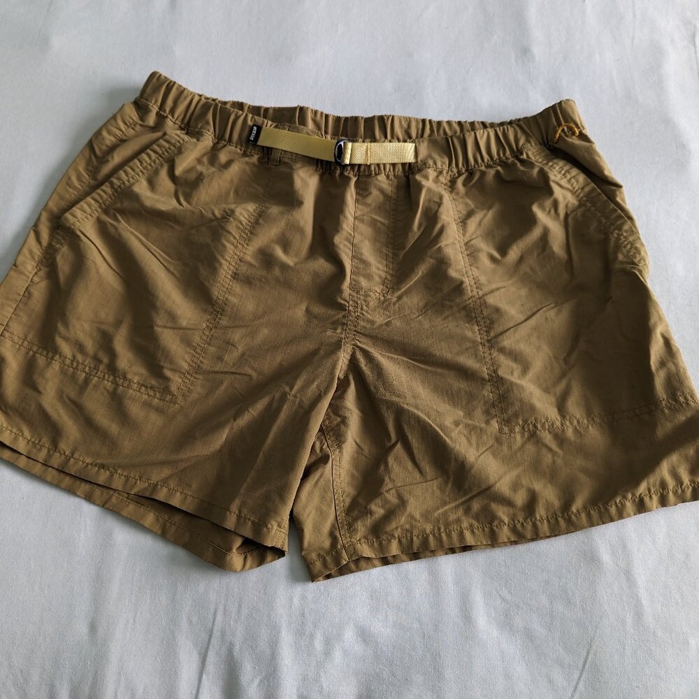 REI Sahara Amphib Belted Pull On Shorts Elastic Waist Pockets Men XL Hiking